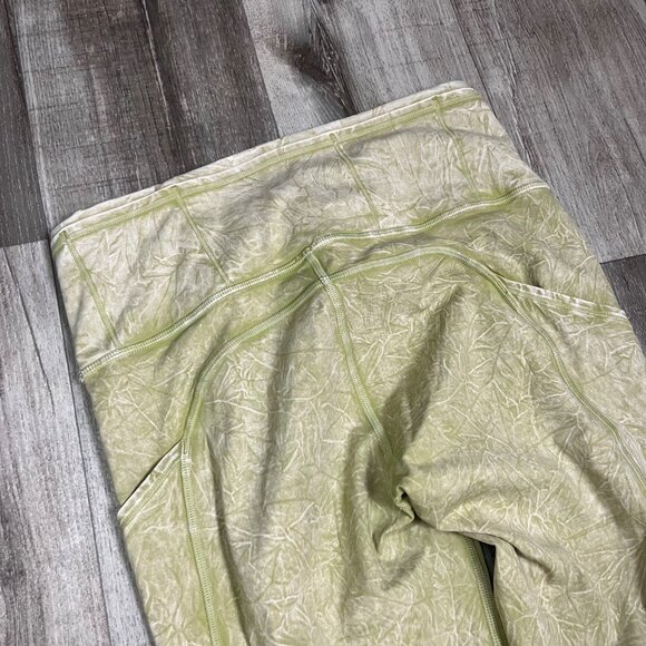 Lululemon Athletic Fast & Free HR Yoga Pants Ice Wash Hazel Green Women’s Sz 6 - Picture 5 of 10